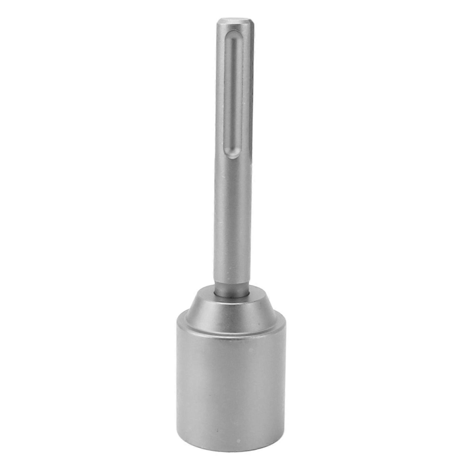T Post Driver 5 Pits Skaft Stål Staket Post Driver Handpost Pounder Hammer Drill Attachment 20cm Längd 45mm / 1.8in