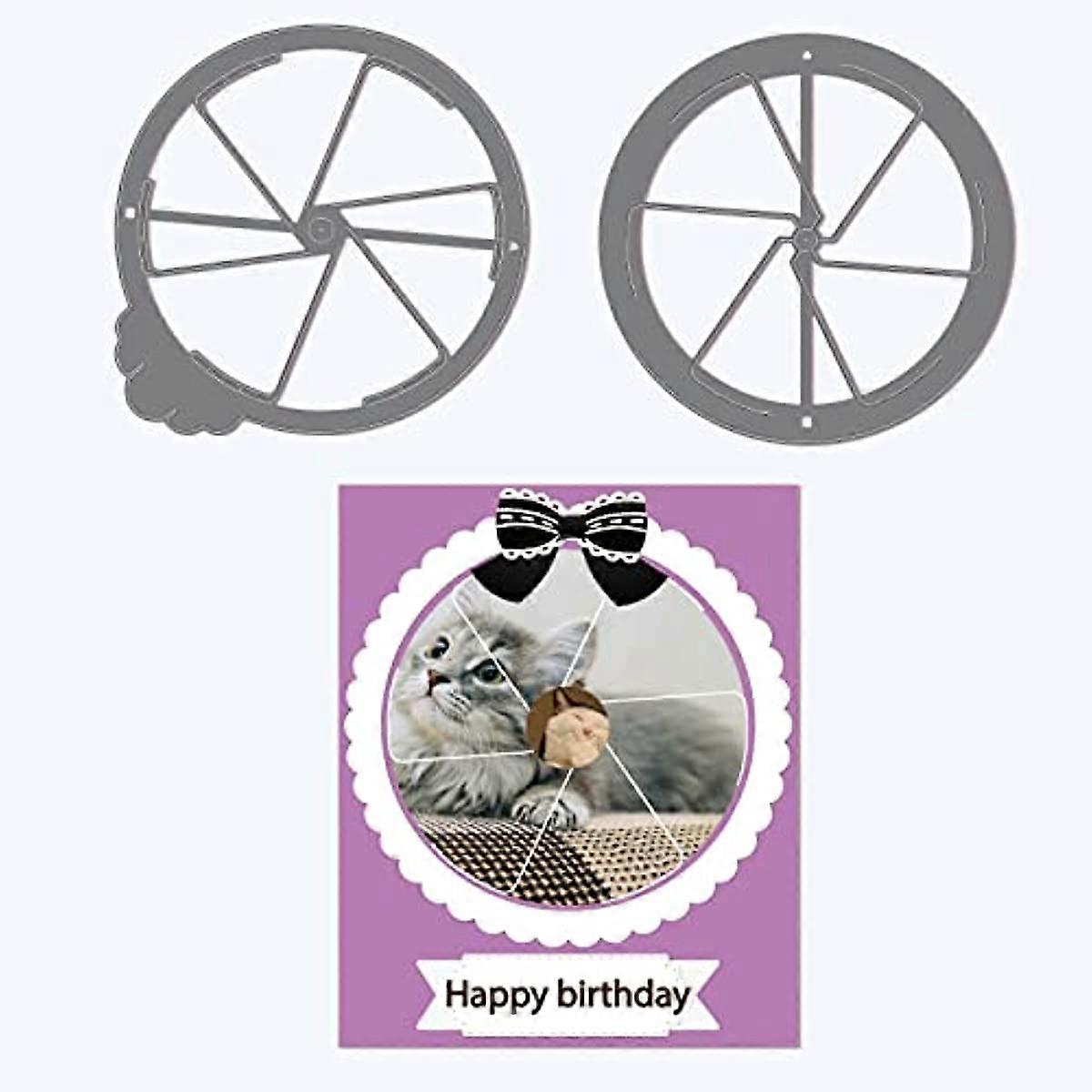Window Slider Embossing Template Photo Slider Carbon Steel Die Cuts Magic Die Cut for Scrapbooking Card DIY Craft Decoration