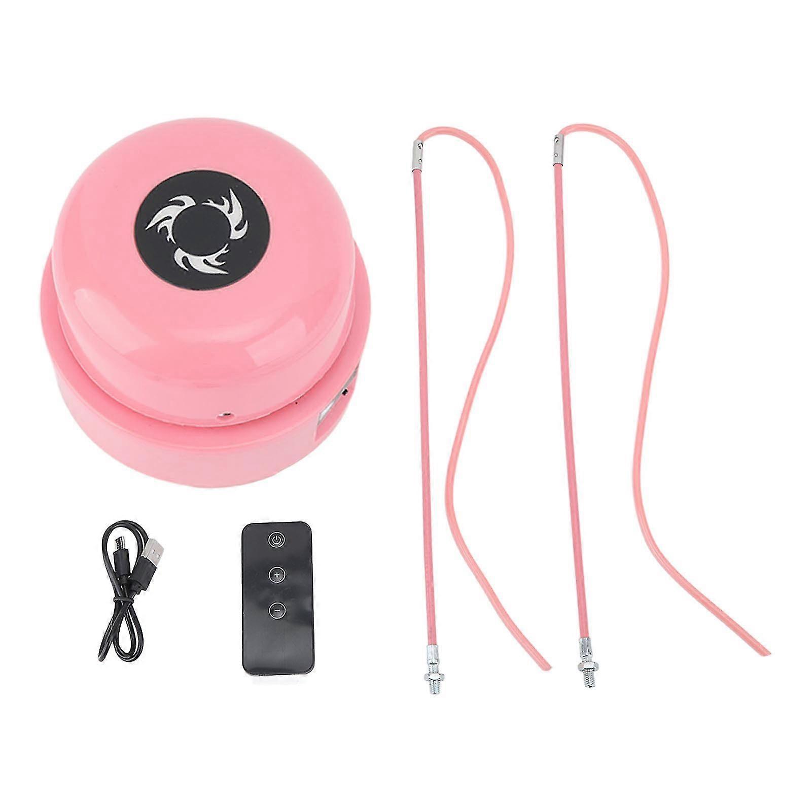 Adjustable Wireless Jump Rope Machine - 10 Speeds, Remote Control, Pink