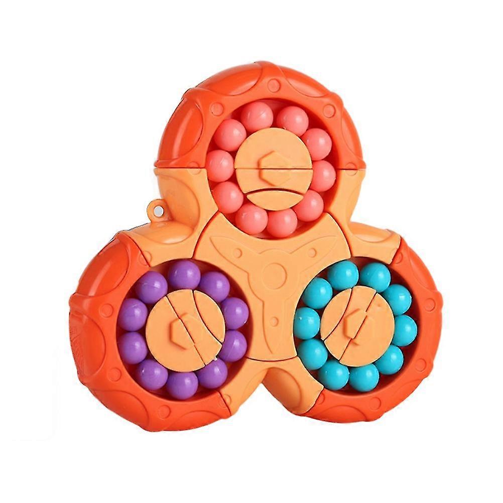 Triangular Fingertip Gyroscope Decompression Toy - Portable 6-Sided Rotating Cube for Kids and Adults