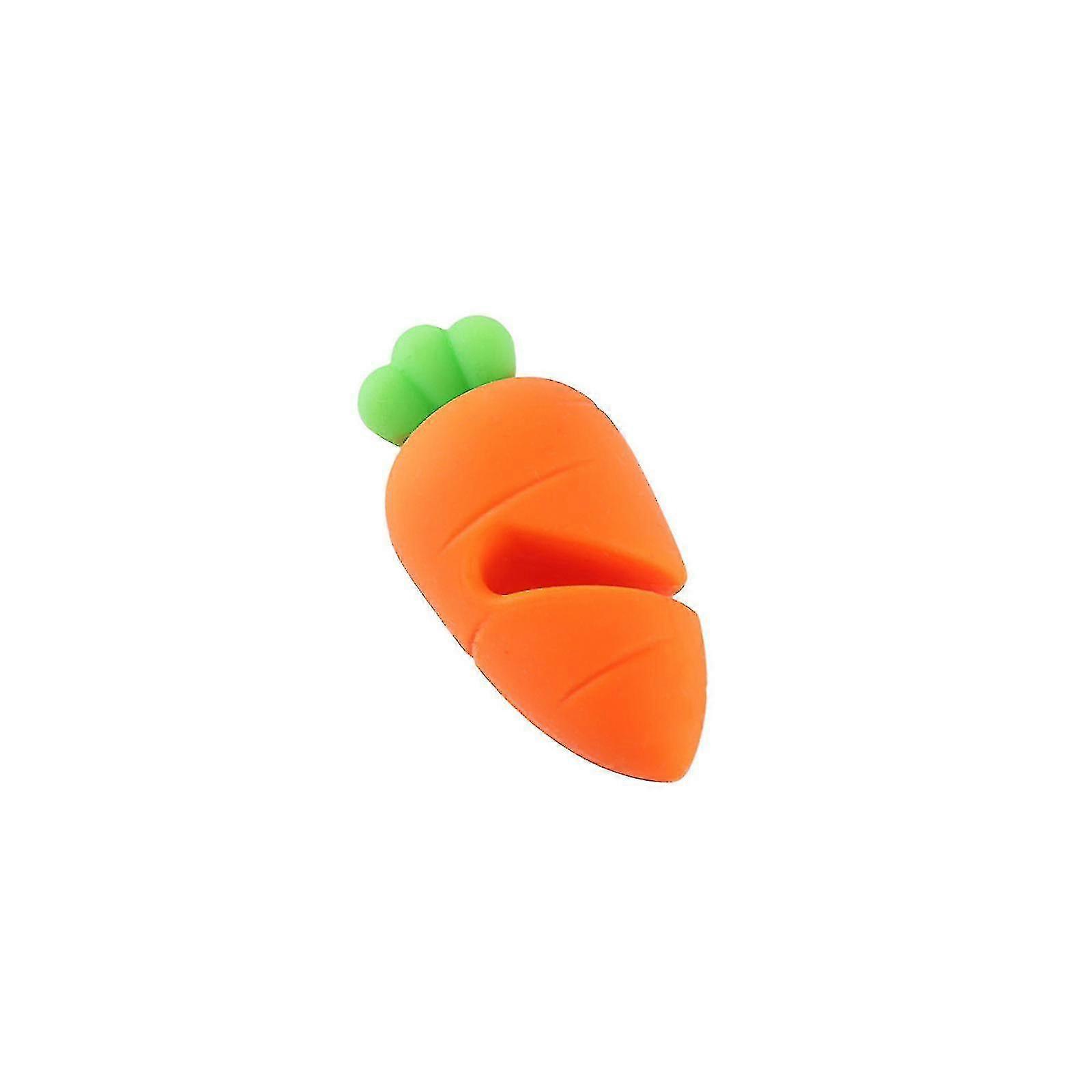 Silicone Small Carrot Pot Lid Raised Spill Preventer,overflow Preventer(2 Piece, Orange)