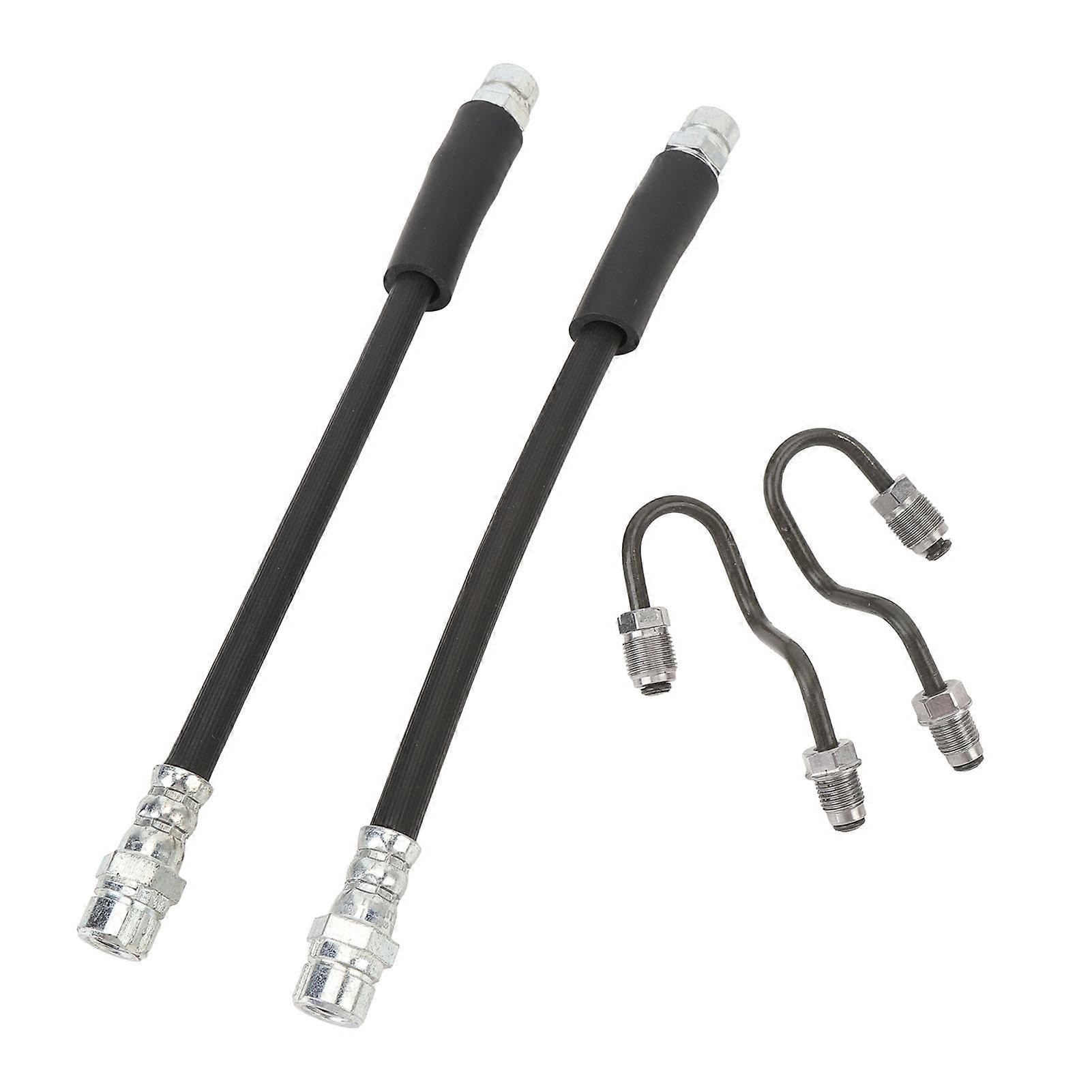 Rear Brake Hose and Clips Set 1K0611764L Metal Rubber Brake Line Brake Pipes for MK5 MK6 