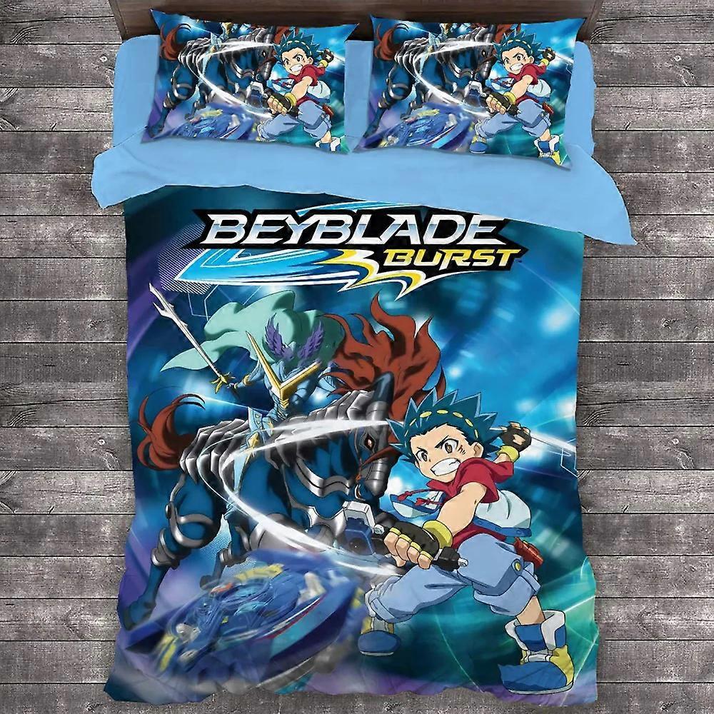 m415 Lakan Anime Beyblade Burst Sängkläder, Påslakan Täcke Sängset Täcke Örngott, Pojkar Flickor Vuxna Lakan ggt415