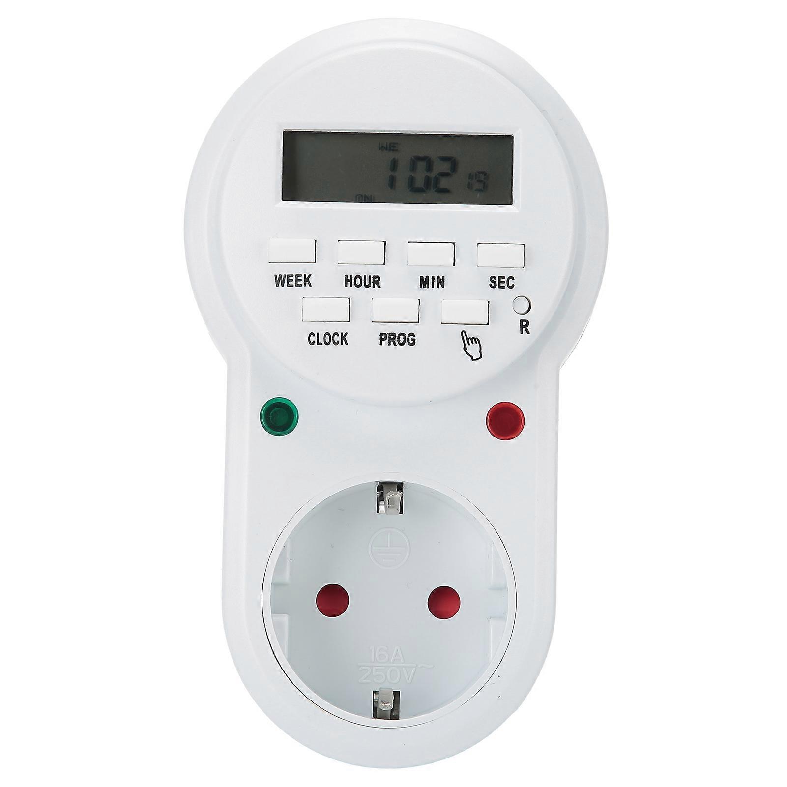16A Smart Digital Programmable Timer Socket Cycling Timer Outlet Switch
