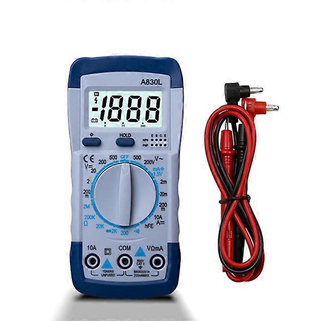 A830L LCD Digital Multimeter AC DC Voltage Diode Freguency Multitester Current Tester Luminous Display with Buzzer Function