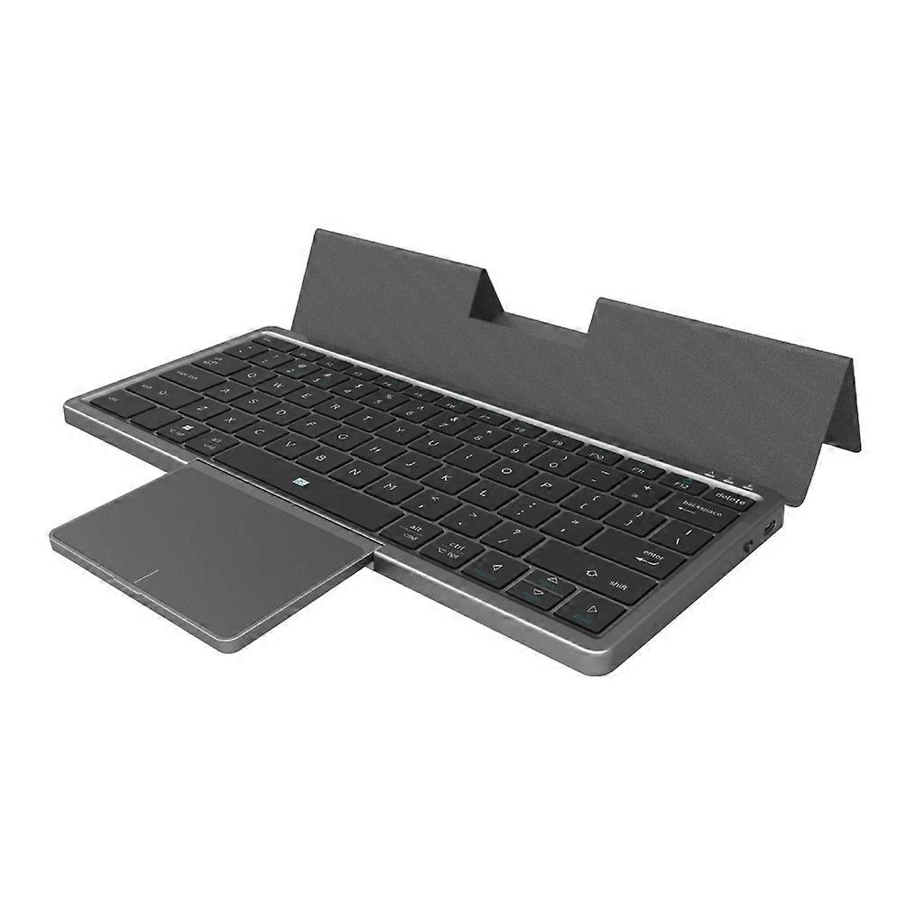 3 Channels Portable Wireless Bluetooth 5.2 Tablet keyboard with Touchpad PU Case