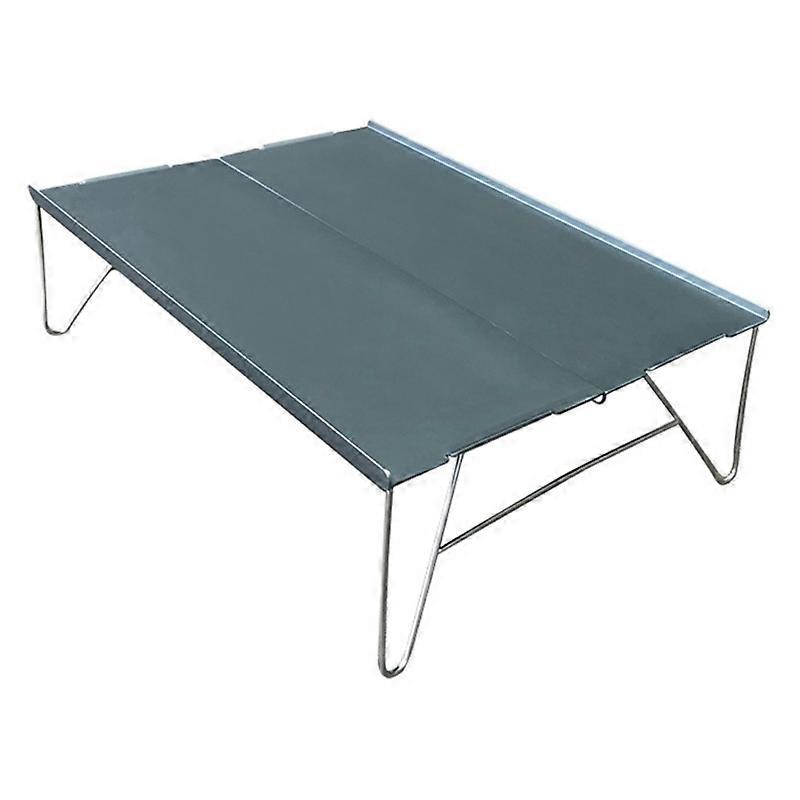 Portable folding picnic table, small aluminum folding table, suitable for outdoor picnics, campsite and travel