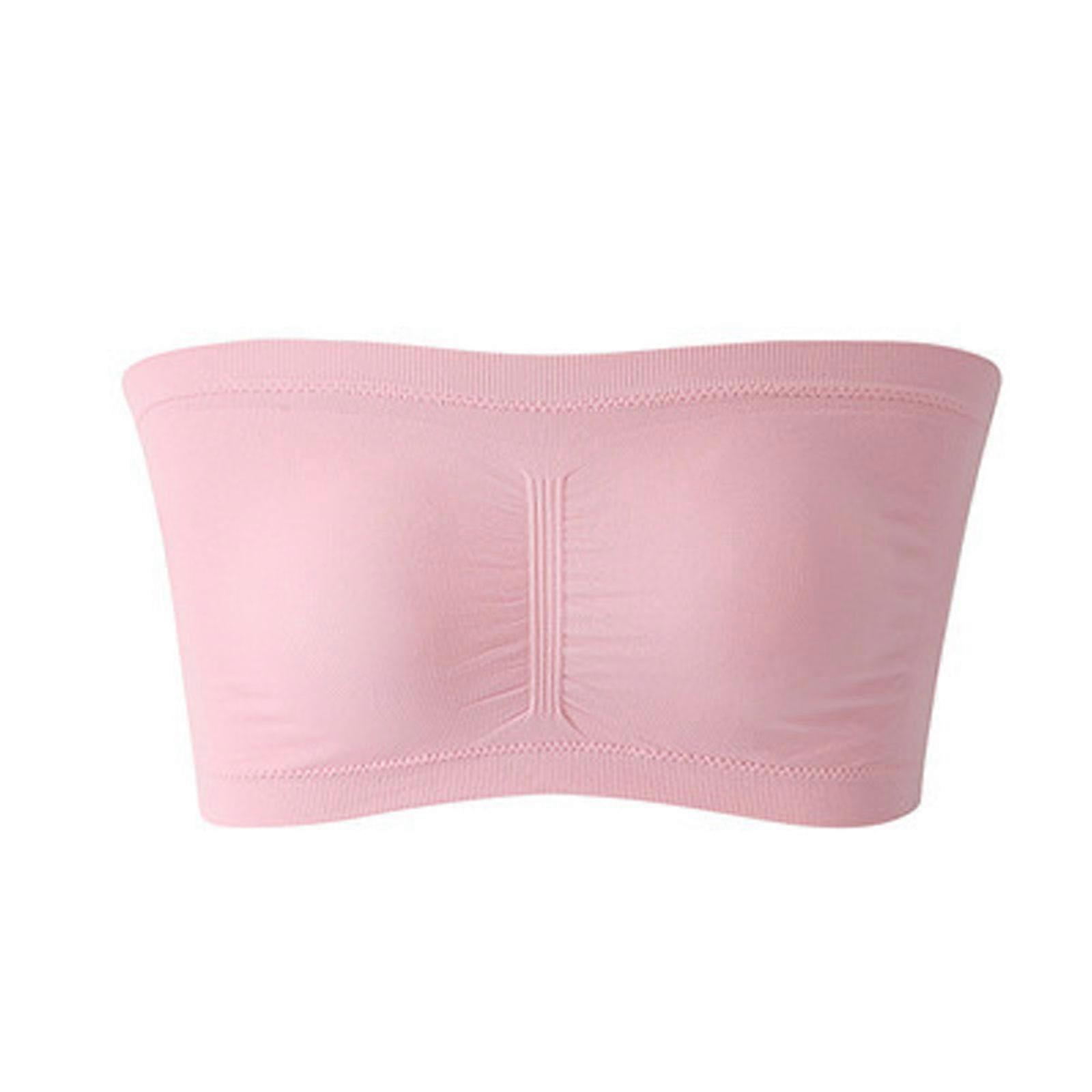 3Pack Women's Strapless Bra Minimizer Bandeau Plus Size Seamless Underwire m-6xl