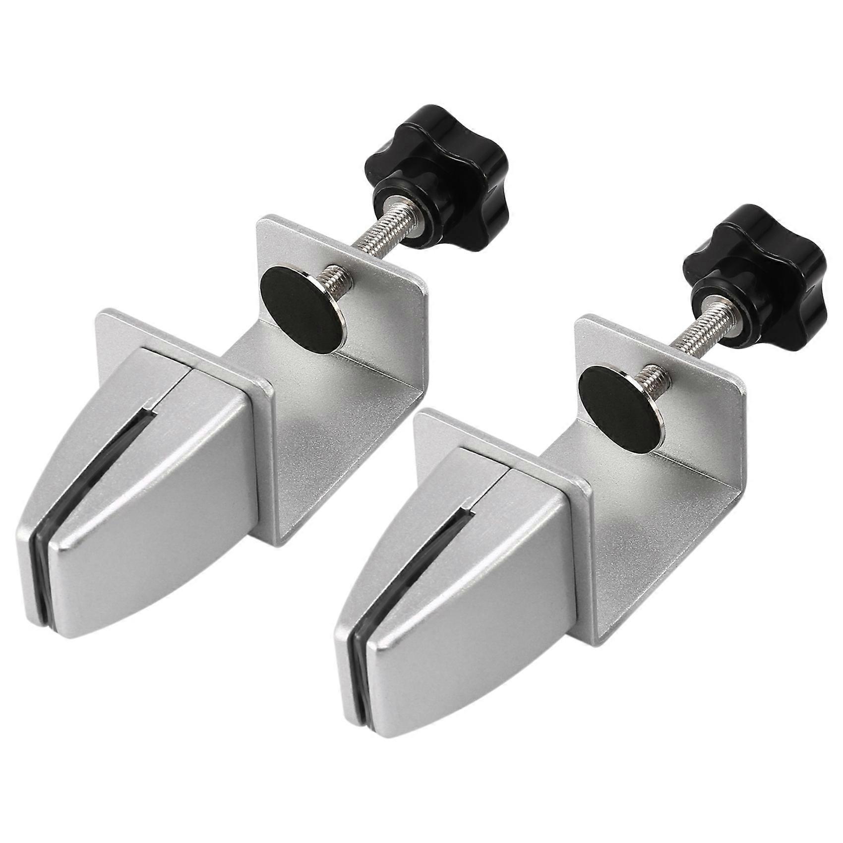2Pcs Sneeze Clamp Bracket Desk Partition Clamp for 1/8Inch to 1Inch Thick Acrylic Panels Adjustable
