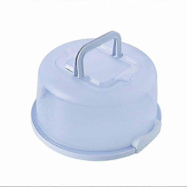Portable Cake Storage Box Round Container Cupcake Dessert Fruit Storage Carrier|bottles,jars &boxes