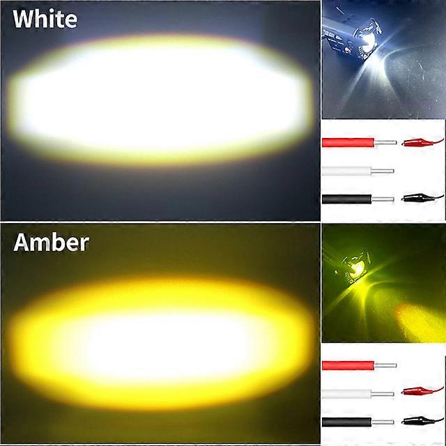 2pcs Motorcycle Spotlight Headlight Vehicle Lighting LED Lens Hi/Low Beam Driving Spot Fog Lights Auxiliary light For Motorbike Off-road