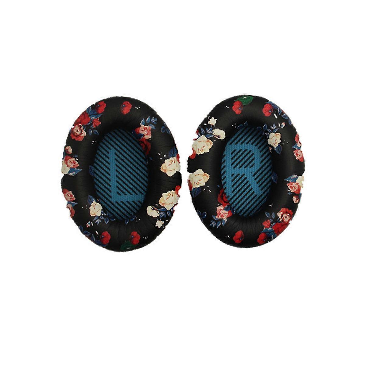 Replacement Ear Pad Cushion Kit Compatible with Bose AE2/QC25/QC15/QC2/QC35 - Black