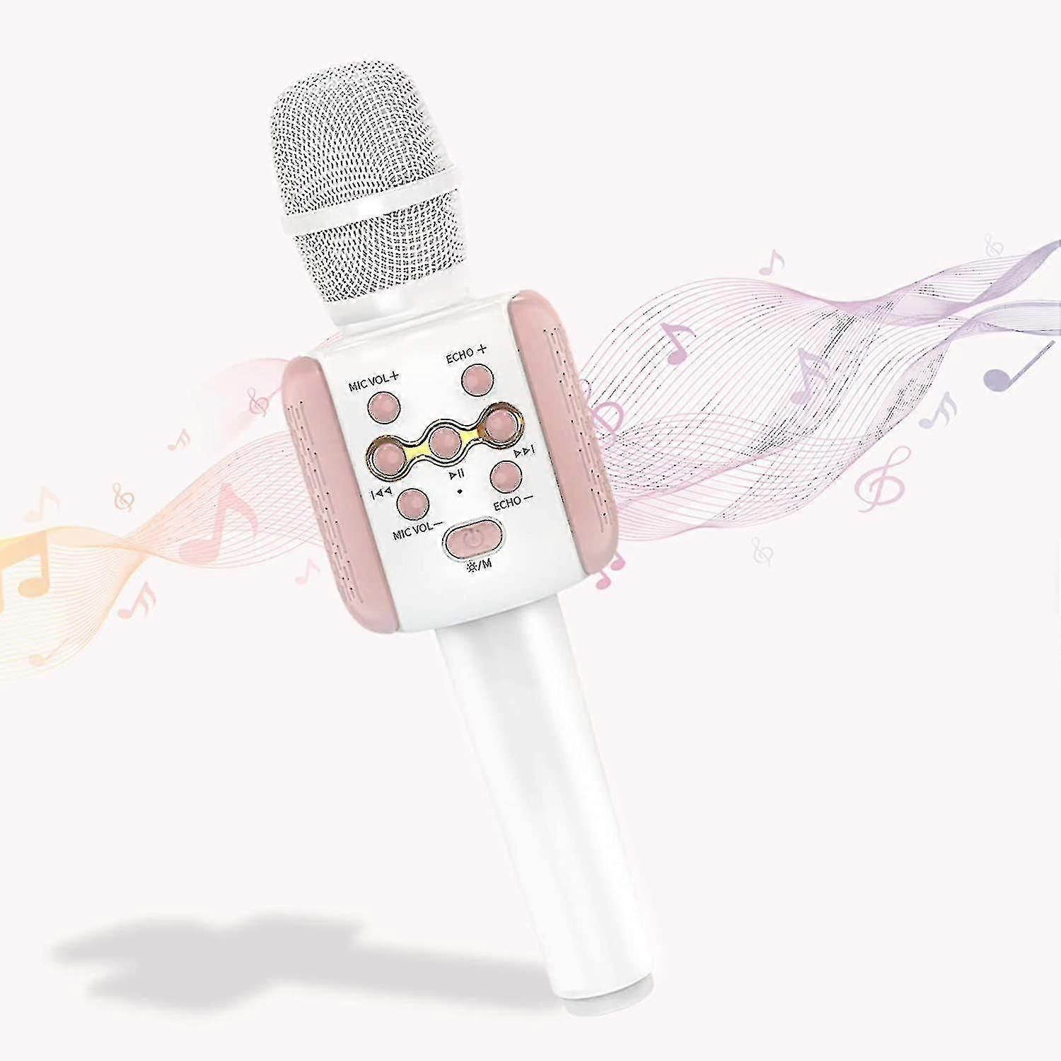Wireless Bluetooth Karaoke Microphone With Led Light