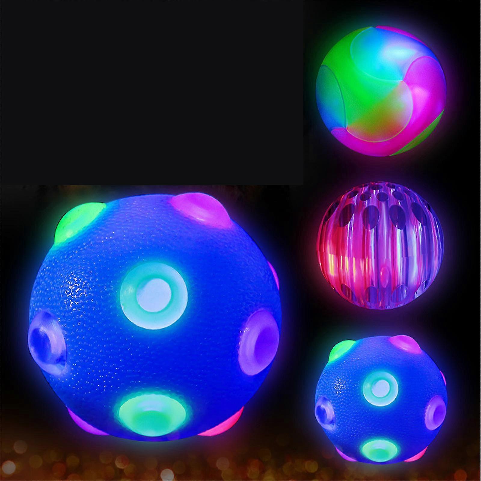 Self Moving Illuminated Dog Ball, Jumping Activation Dog Shake Ball Toy, Flashing Ball, Elastic Pet Training Toy
