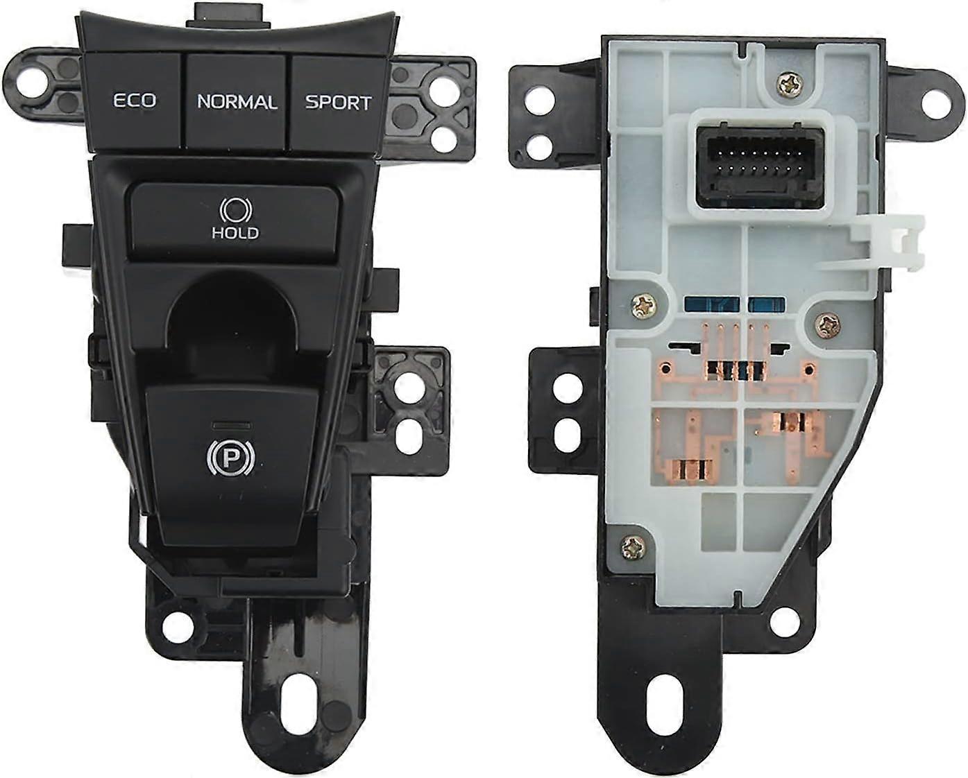 Car Handbrake Button, Parking Brake Switch Good Toughness Stable Performance Perfect Fit High Sensitivity ABS for Upgrade (Low Configuration)