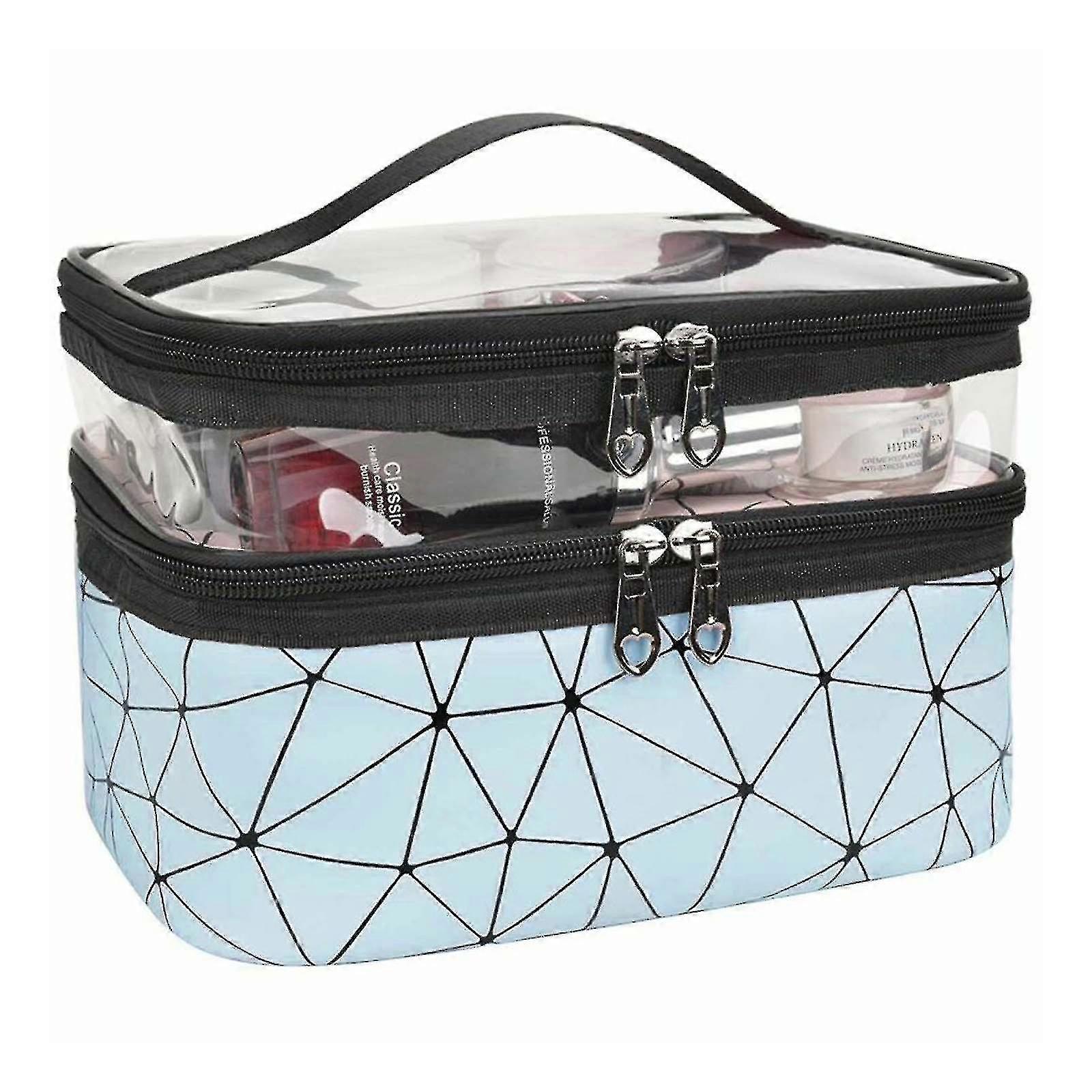 Large Cosmetic Case Makeup Bag Storage Box Handle Organizer
