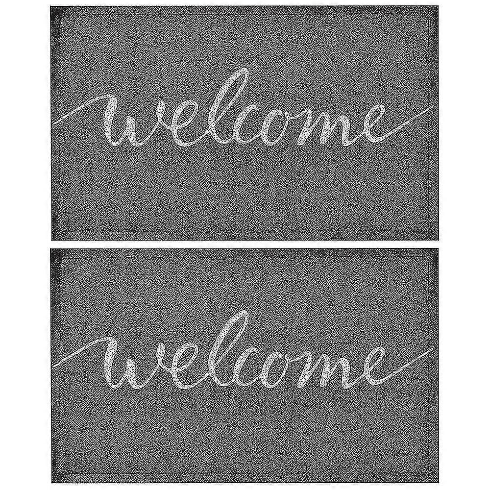 Zerbino da 2 pezzi Zerbino per interni esterni Tappetini multiuso (benvenuti)