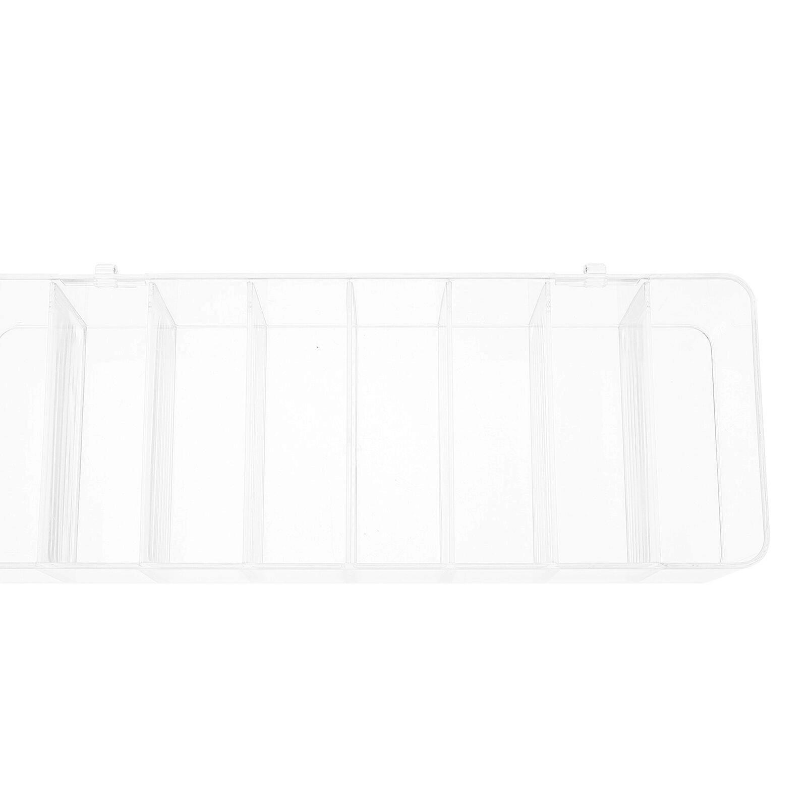 1Pc Multi-function Acrylic Storage Box Transparent Data Cable Case Sundries Box