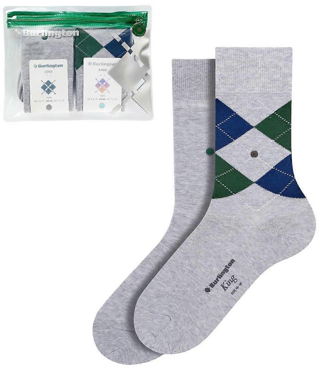 Burlington Travel Pouch Socks - Light Grey