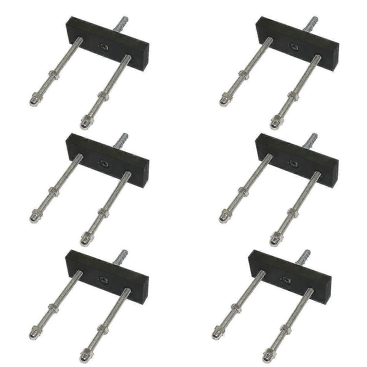 6 Pack Skateboard Floating Deck Display Wall Mount Rack Holder