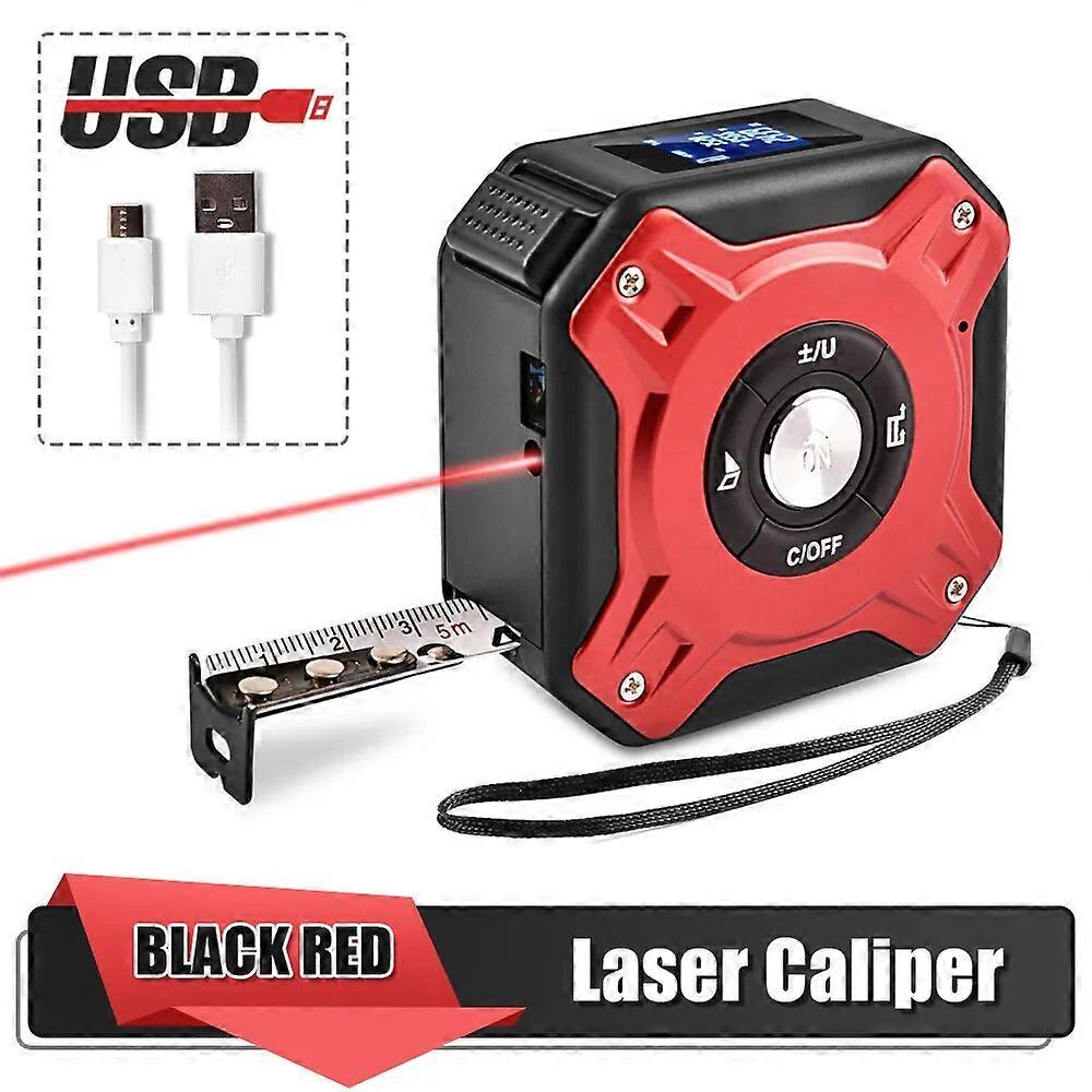 50M Laser Tape Measure Distance Meter Stainless Digital Retractable Roll Cord Rangefinder Woodworking Laser Measuring Tool