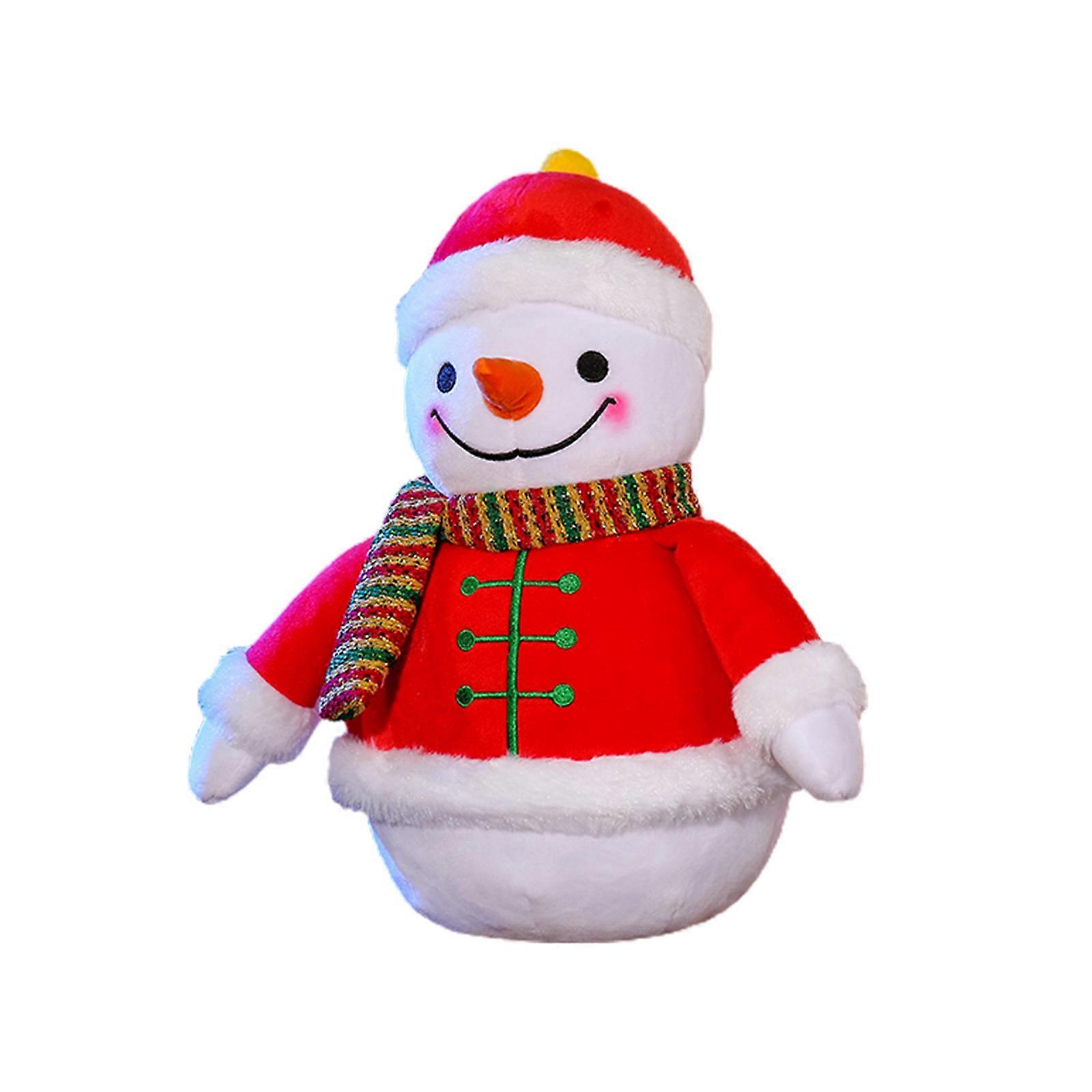 2023 New Upgrade Christmas Plush Stuffed Toy Christmas Snowman Plush Doll Soft Plush Pillow Xmas Decoration Party Supplies Home Ornaments