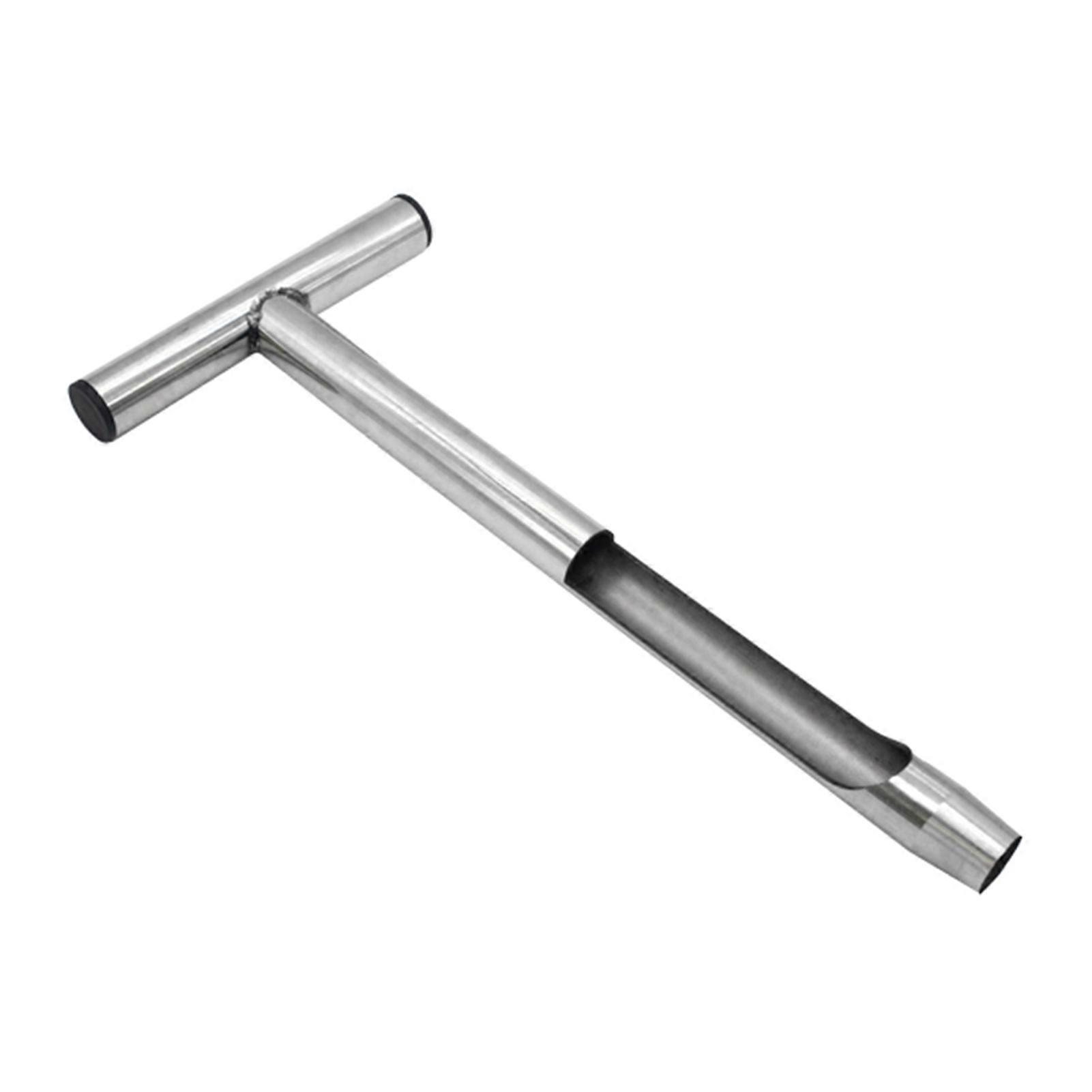 Sampler Probe High Hardness Rust-proof Stainless Steel T-Style Handle Soil Test Probe for Garden
