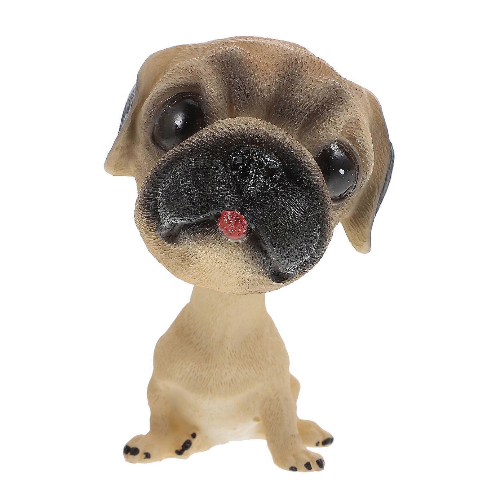 Bobbleheads αστεία στολίδια κινουμένων σχεδίων αυτοκίνητο σκυλί αξεσουάρ αυτοκινήτων ταμπλό αυτοκινήτου στολίδι ταμπλό κουνώντας σκυλί μίνι ρητίνη κουτάβι κούκλα