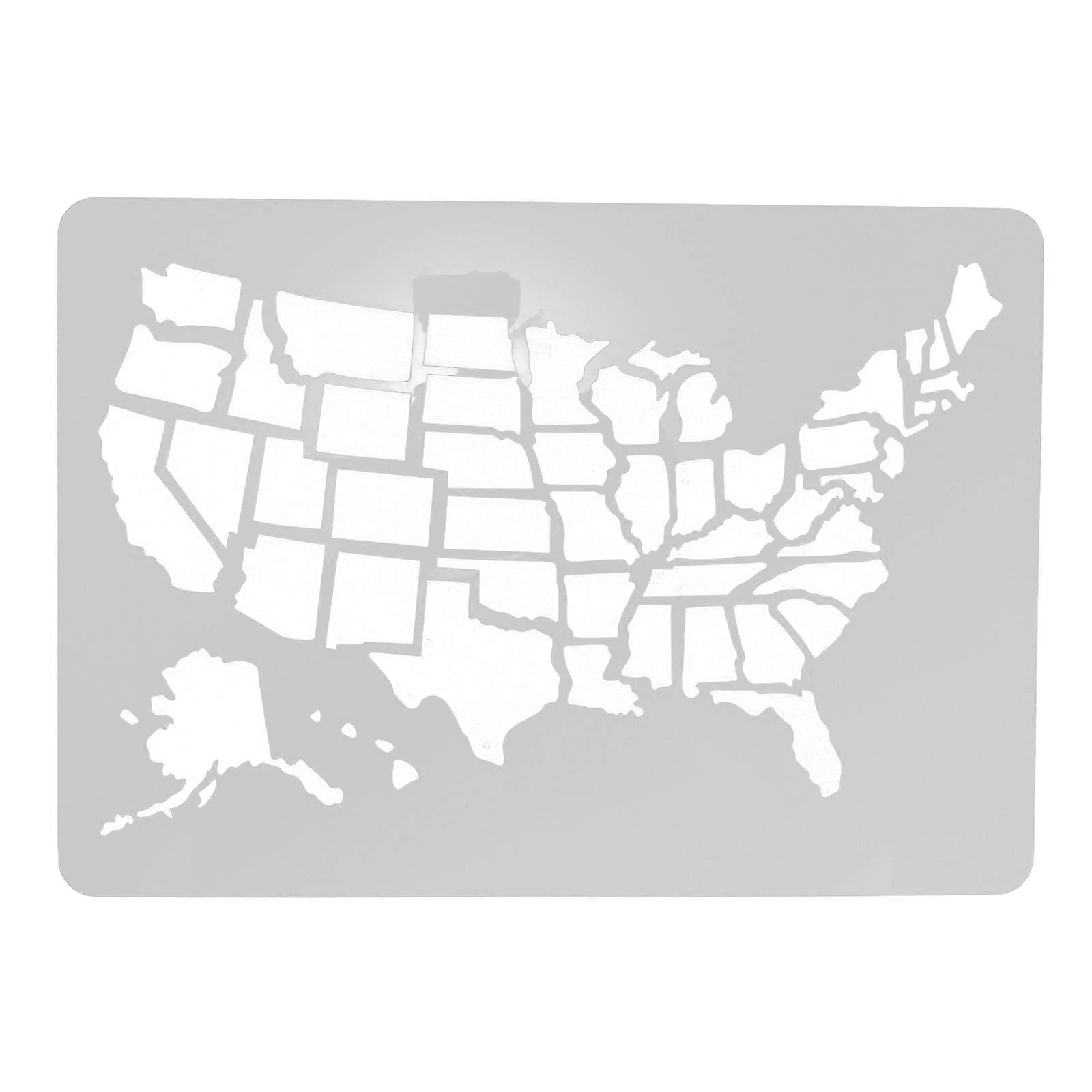 American Map Design Decorating Template Wall Decorating Stencil Paint Spraying Tool