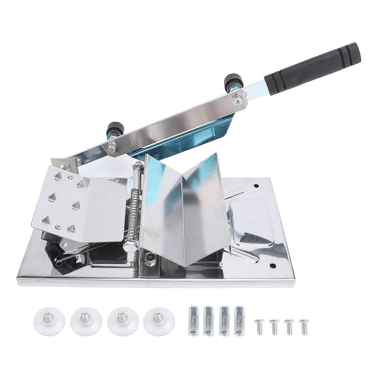Manual Frozen Meat Slicing Machine Stainless Steel Meat Cutter Beef Mutton Roll Food Slicing Machine for Hot Pot Home Cooking BBQ