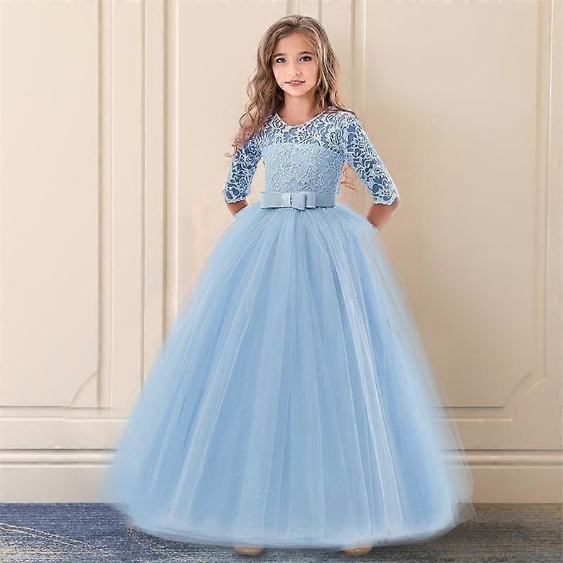 Flower Girls Dress for Wedding 6-14 Yrs Elegant Lace Kids Birthday Princess Party  Dresses for Girls Teenage Pageant Prom Dress | Fruugo NO