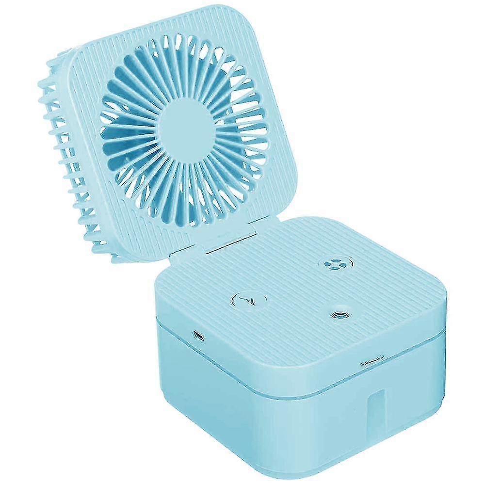 Table Fan, Atomizable Fan With Three-speed Wind Speed, Rechargeable