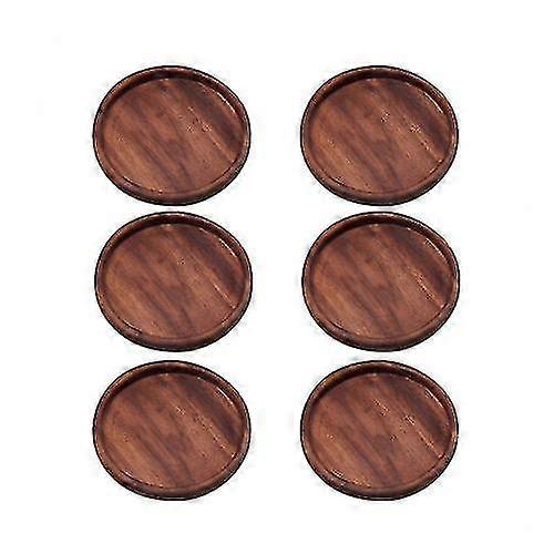 6 Pcs Black Walnut Coaster