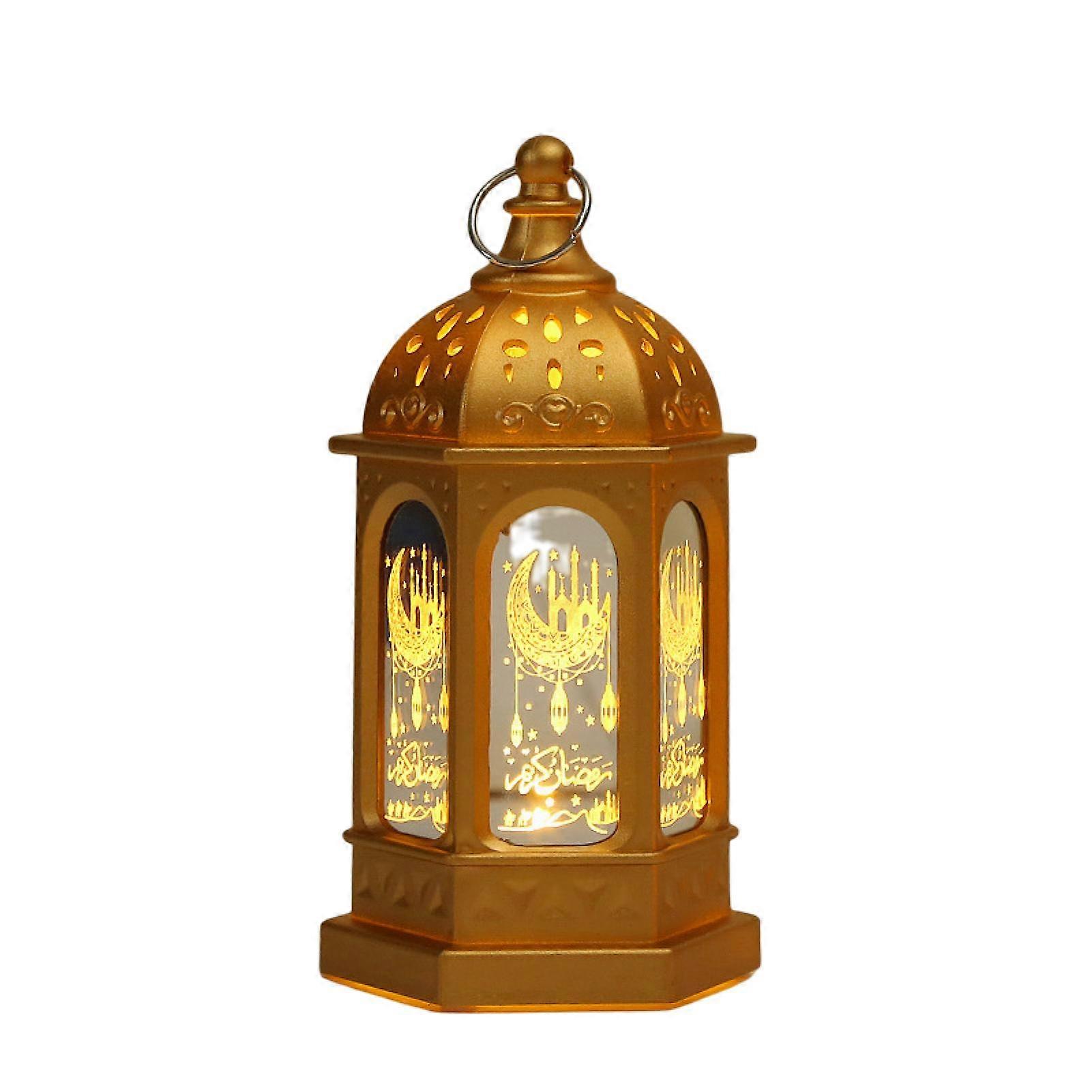 Candle Light Vintage European Style Luminous Ornamental Decorative Retro Castle Design Candlelight Stand Festival Ornament