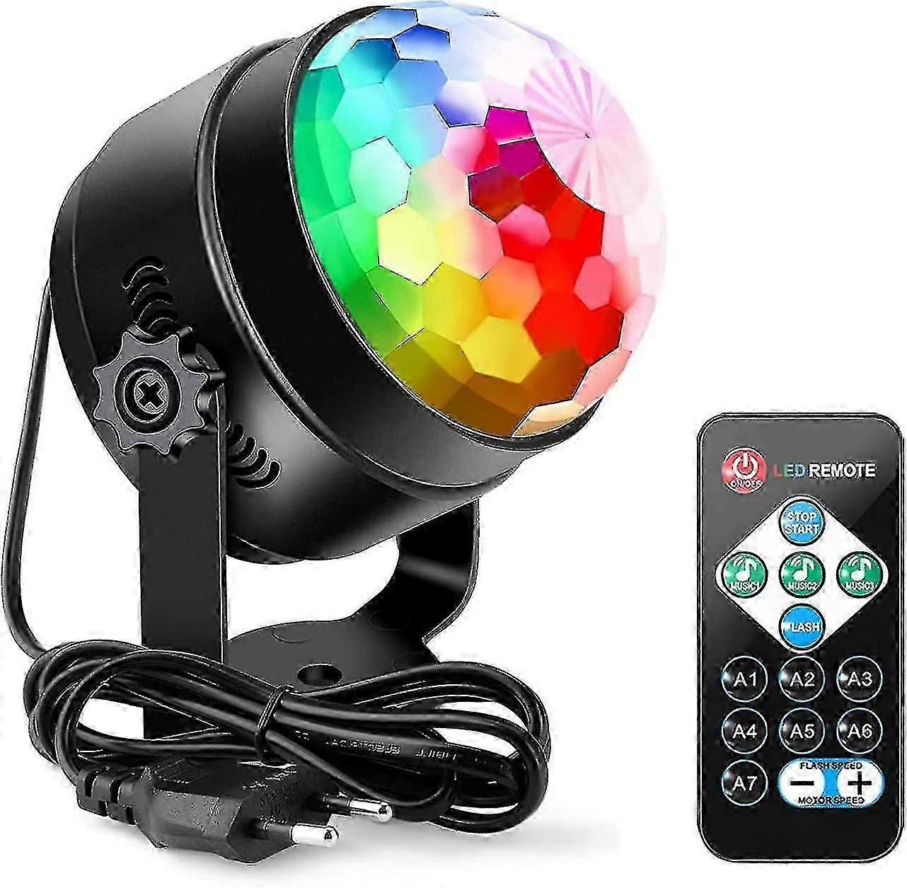 Disco Ball 360 Rotarating Led Party Lamp Music Activated Disco