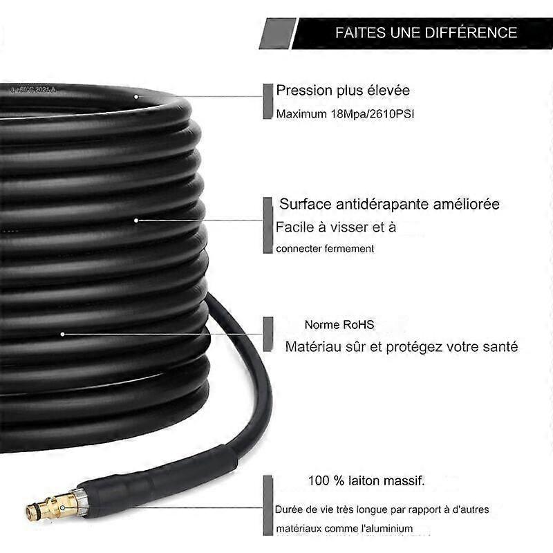 Tuyau De Laveuse À Haute Pression De Cordon Tuyau Lave-Auto Tuyau De