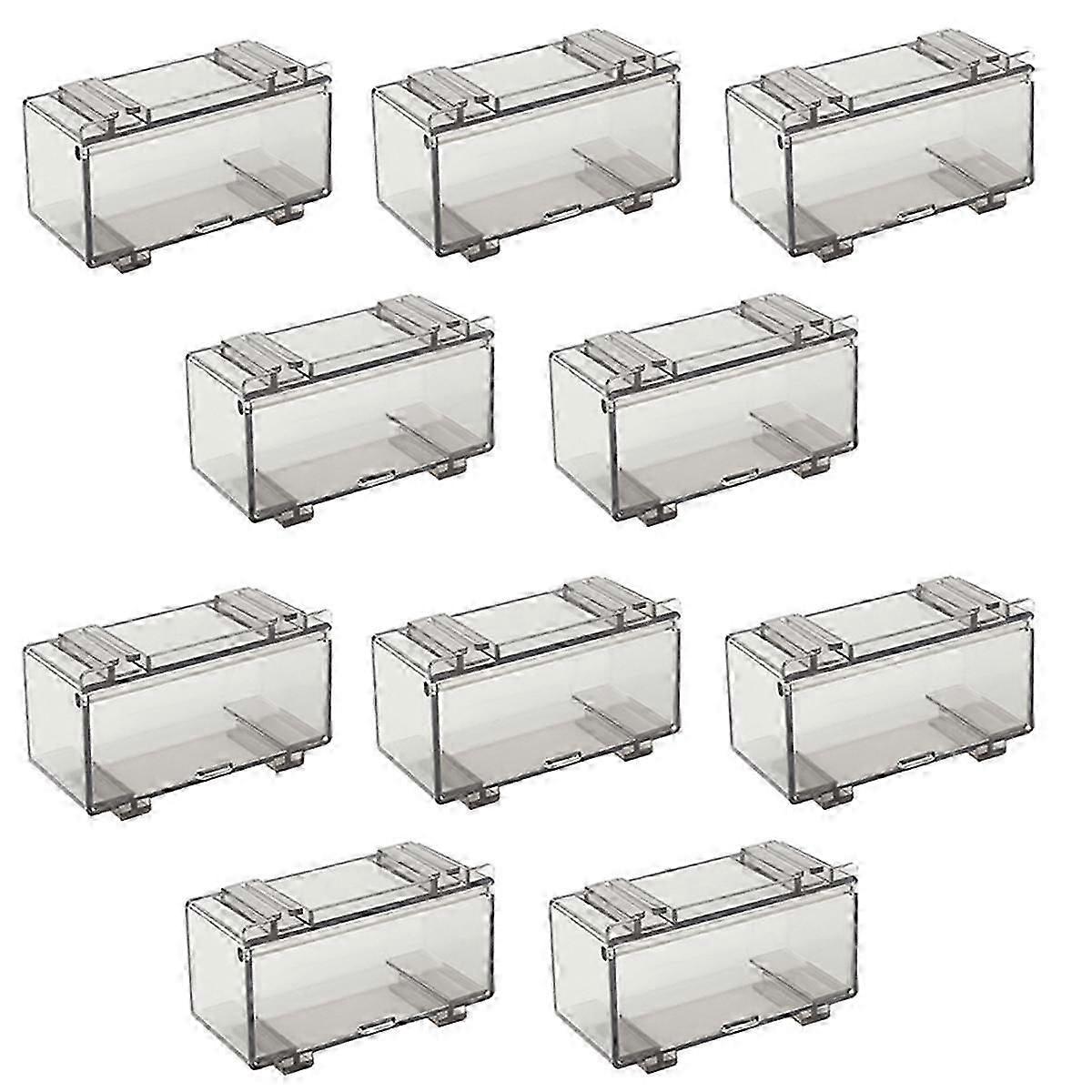 10-Piece Clear Acrylic Display Case for Car Models, Wheels, and Scale Wheel Display