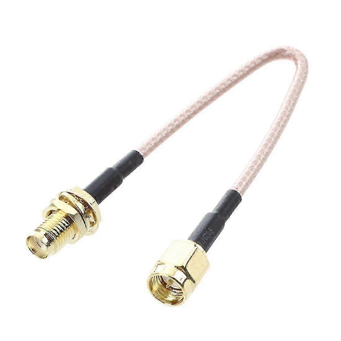Sma メス SMA オス F/M アンテナ接続ケーブル アダプター ブラック + ゴールド