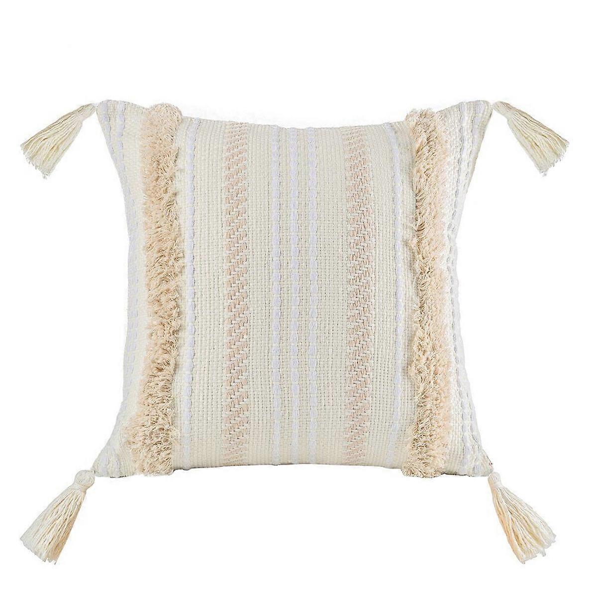 x Boho Style Super Soft Tassel Cushion Cover for Home Decoration