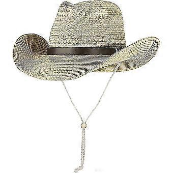 Straw Sun Hat Panama Hat Summer Trilby Hat Safari Beach Hat Foldable West