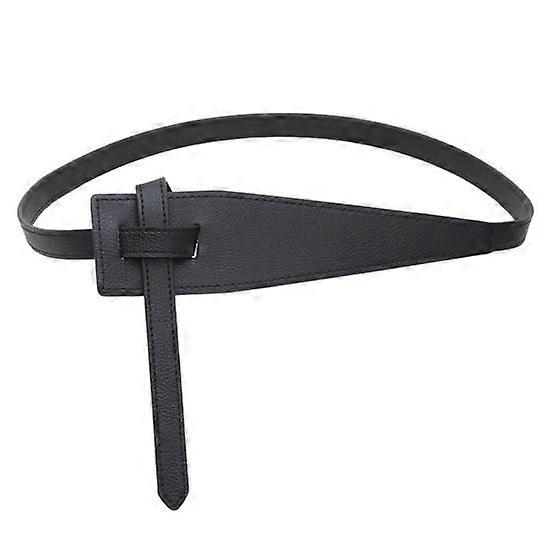 Ceinture en similicuir style coréen pour femme, simple, forme irrégulière, réglable, nœud, longue, pour costume, manteau, corset, accessoires de mode