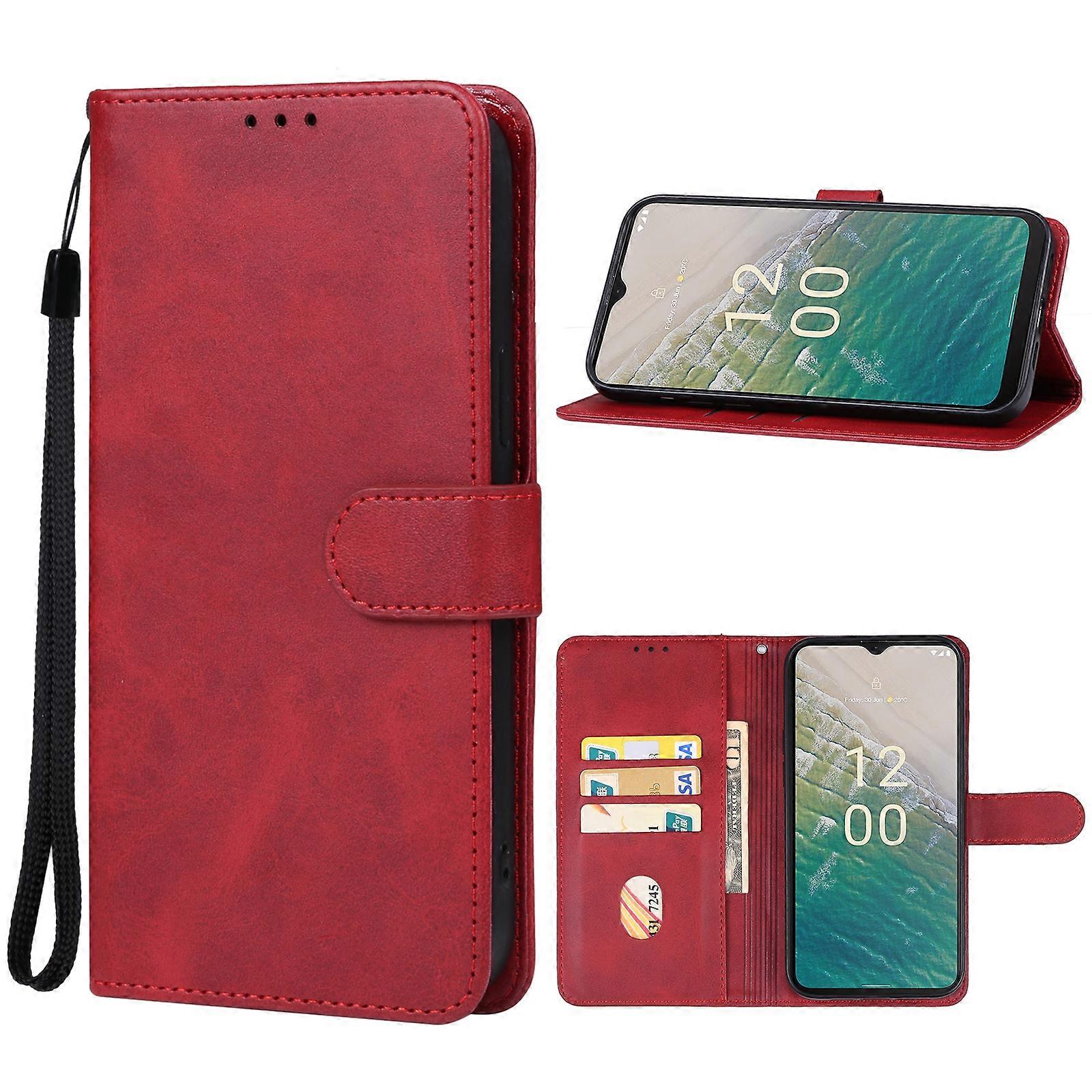 For Nokia C32 Leather Phone Case