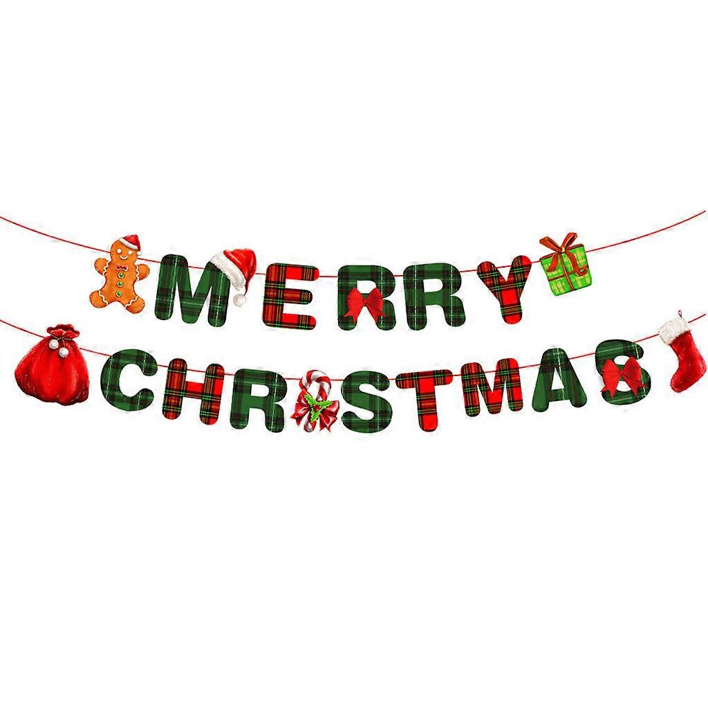 ل 3M عيد ميلاد سعيد العلم لراية الكرتون سانتا السويدية Tomte التماثيل معلقة ورقة الرايات إكليل خلفية عيد الميلاد حزب عطلة الديكور