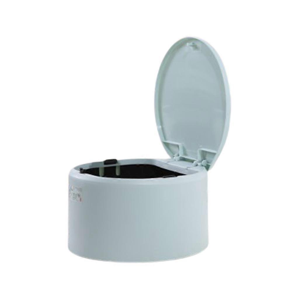 Flip Trash Can Desktop Mini Garbage Sundries Storage Box Living Room Bedroom Kitchen Office Study for Cars Household Dus  Blue