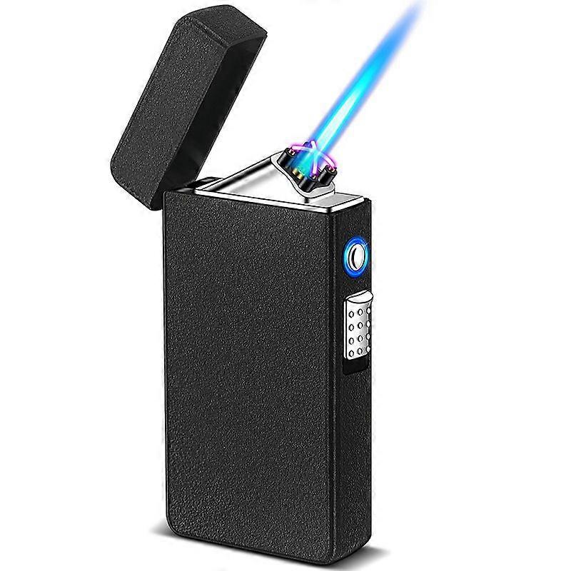 Gas-Electric Dual-Purpose Rechargeable Lighter Visual Gas Multi-Function Torch Lighter Personality Lettering
