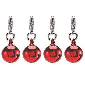 4X Bells Jingle pendentif adapté pour collier de chien sac à dos en toile