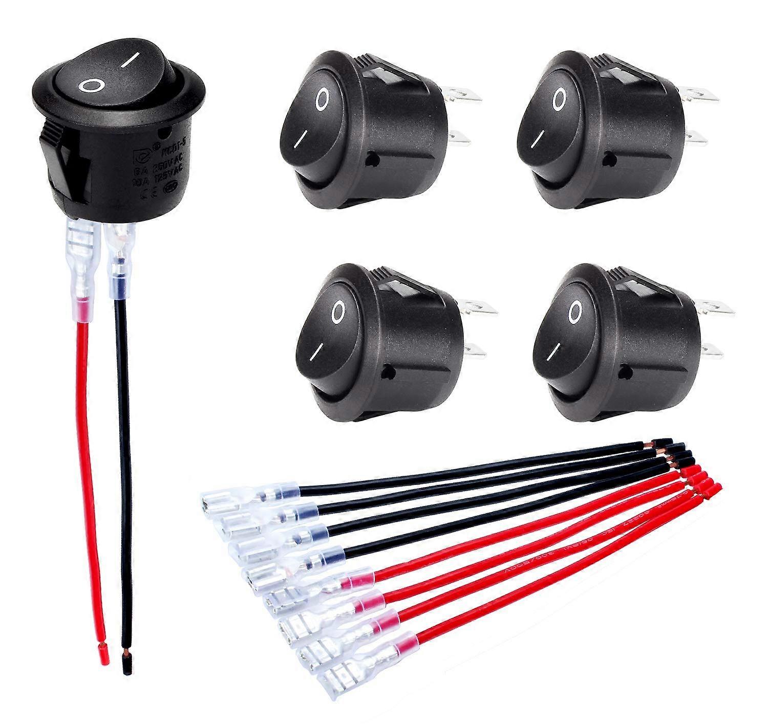 5 pack mini switches for car and rv use, 20mm