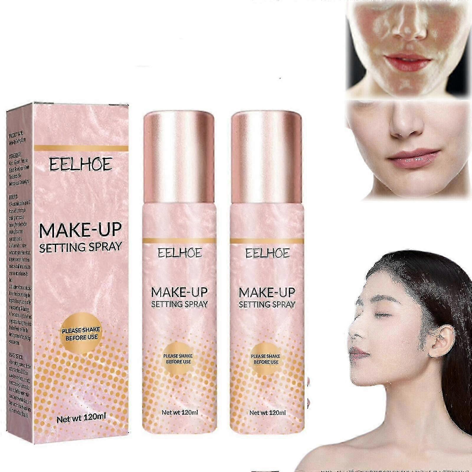 2x EELHOE Setting Primer Face Spray Long Lasting Fixing Make-Up Fixer Mist