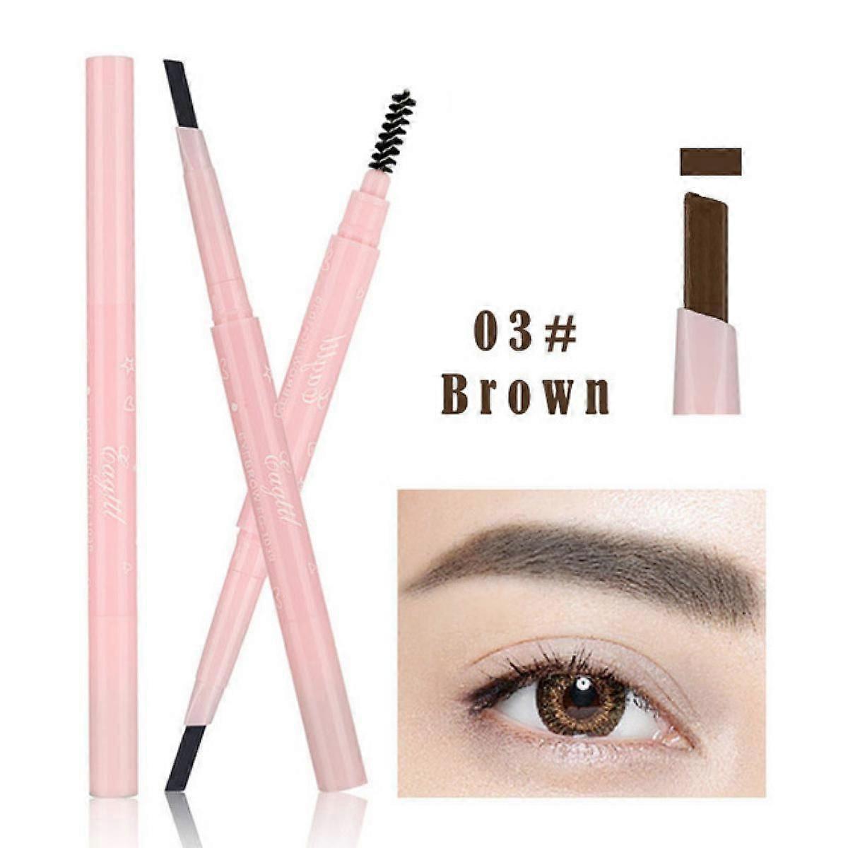 3 Pcs Universal Eyebrow Pencil, Brow Pencil For All Brows From Brown