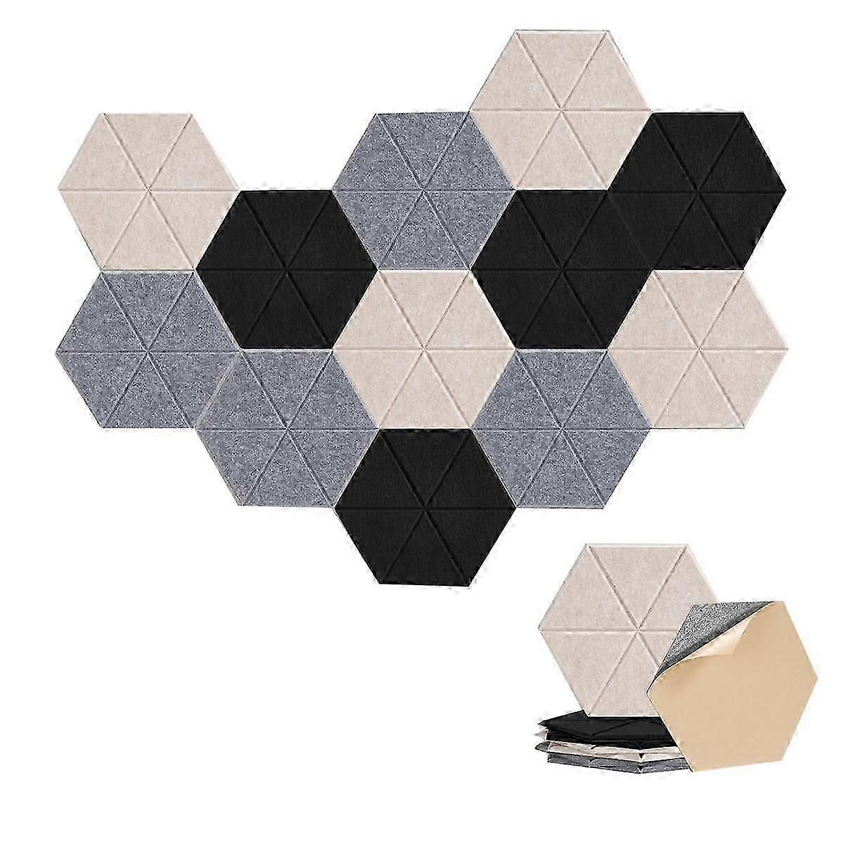 18 Pack Sound Proof Foam Panels Acoustic Panels 14x12x0.4 Inches Self Adhesive Sound Panels for Hom